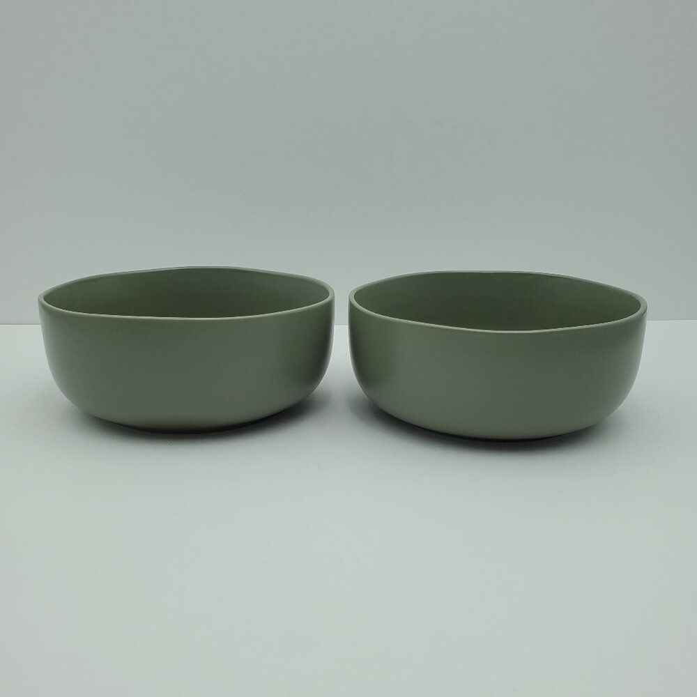 Sheffield Home Sage Green Soup Cereal Bowls Olive Green Army Green Bowls